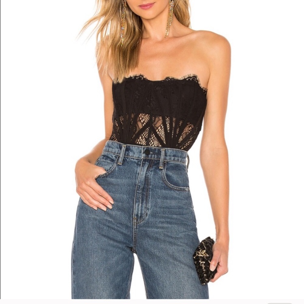 X By NBD BRAD BODYSUIT IN BLACK SIZE XS